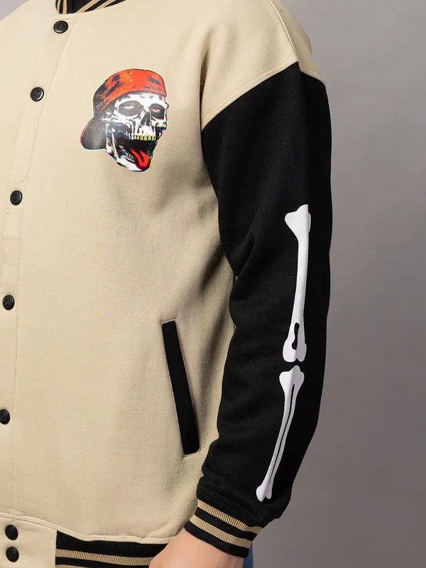 Tan_Cotton_Blend_Printed_Stylish_Varsity_Jacket_For_Men