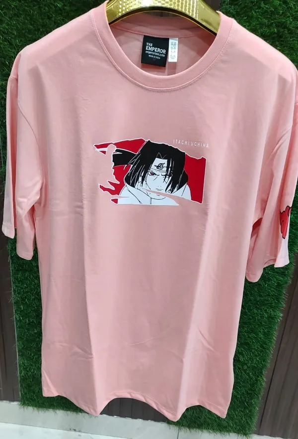 Pink_Cotton_Blend_Printed_Round_Neck_Soft_T-Shirt_For_Men