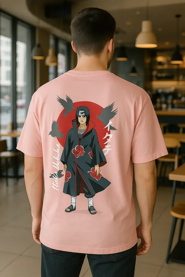 Pink_Cotton_Blend_Printed_Round_Neck_Soft_T-Shirt_For_Men