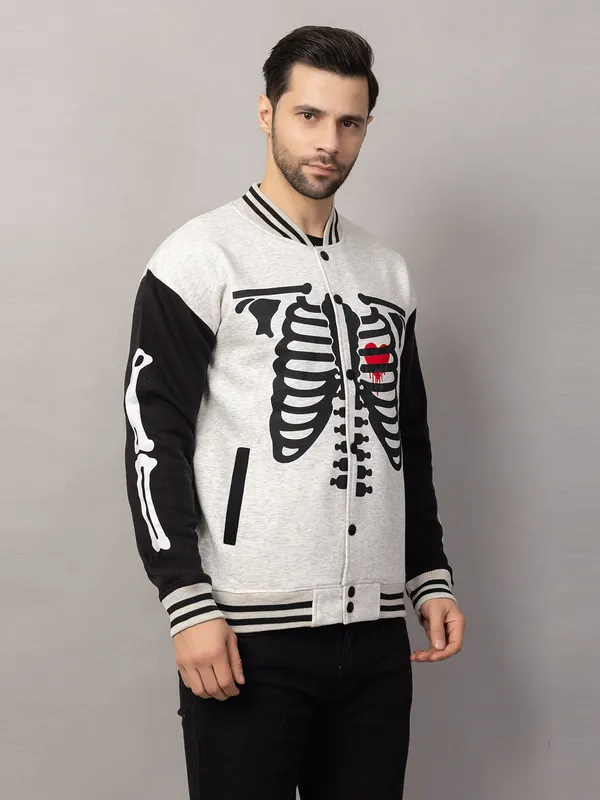 White_Cotton_Blend_Printed_Stylish_Varsity_Jacket_For_Men