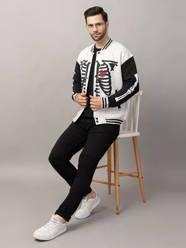 White_Cotton_Blend_Printed_Stylish_Varsity_Jacket_For_Men
