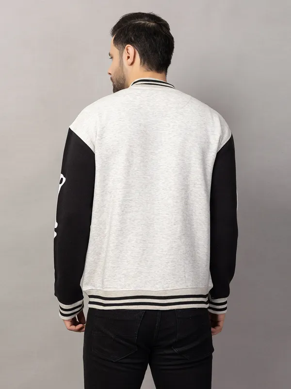 White_Cotton_Blend_Printed_Stylish_Varsity_Jacket_For_Men