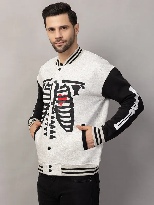 White_Cotton_Blend_Printed_Stylish_Varsity_Jacket_For_Men
