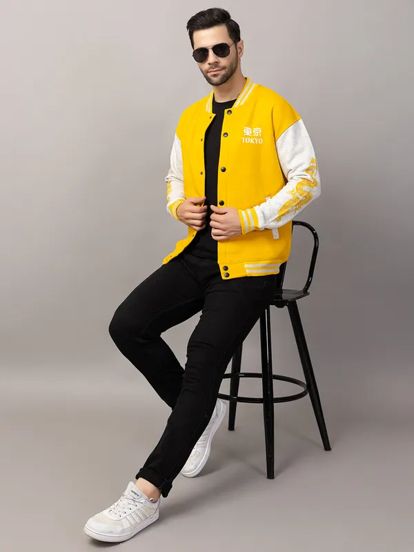 Yellow_Cotton_Blend_Printed_Stylized_Varsity_Jacket_For_Men