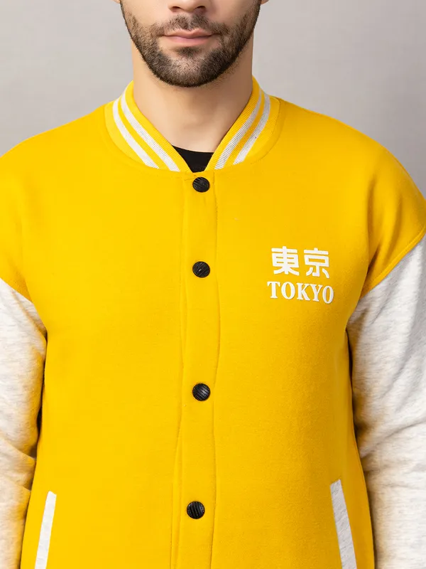 Yellow_Cotton_Blend_Printed_Stylized_Varsity_Jacket_For_Men