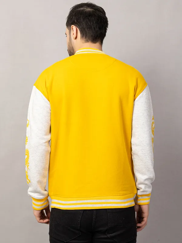 Yellow_Cotton_Blend_Printed_Stylized_Varsity_Jacket_For_Men