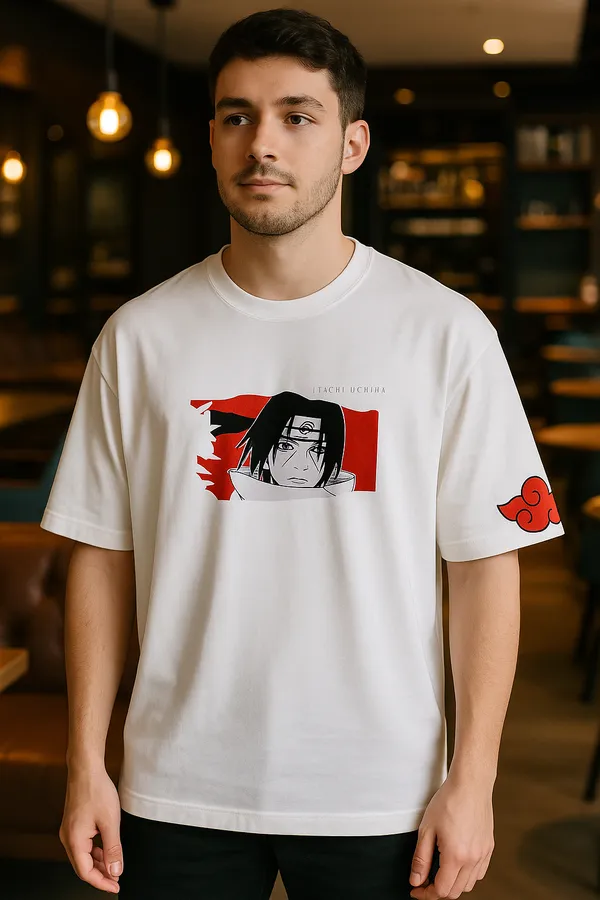 White_Cotton_Blend_Printed_Round_Neck_Soft_T-Shirt_For_Men