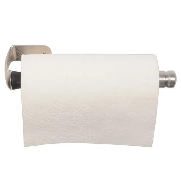 Satin_Nickel_Tissue_Roll_Holder_For_Kitchen_|_Wall_Mount_One_Hand_Tear