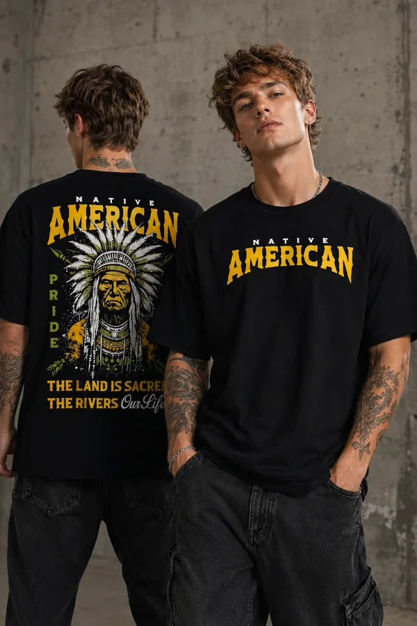 Black_Cotton_UNISEX_Oversized_Back_Print_T-Shirt