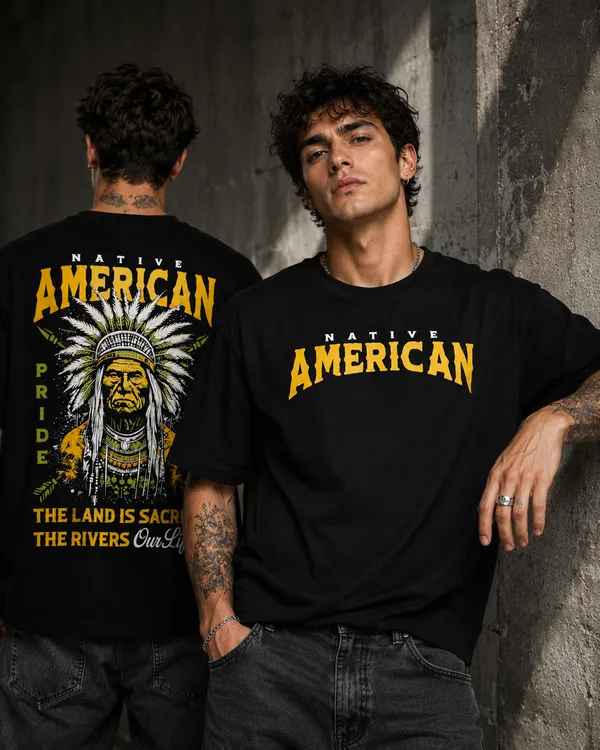 Black_Cotton_UNISEX_Oversized_Back_Print_T-Shirt