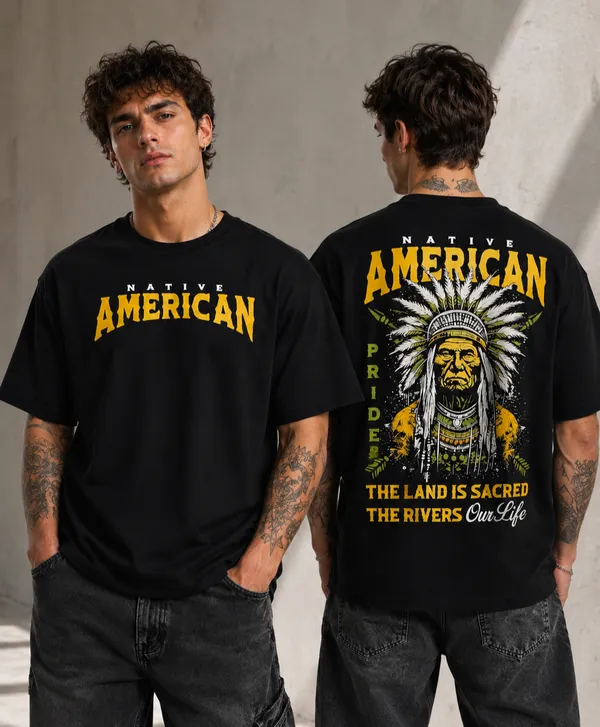 Black_Cotton_UNISEX_Oversized_Back_Print_T-Shirt