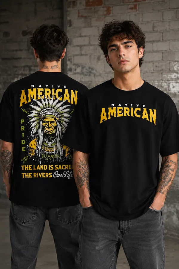 Black_Cotton_UNISEX_Oversized_Back_Print_T-Shirt