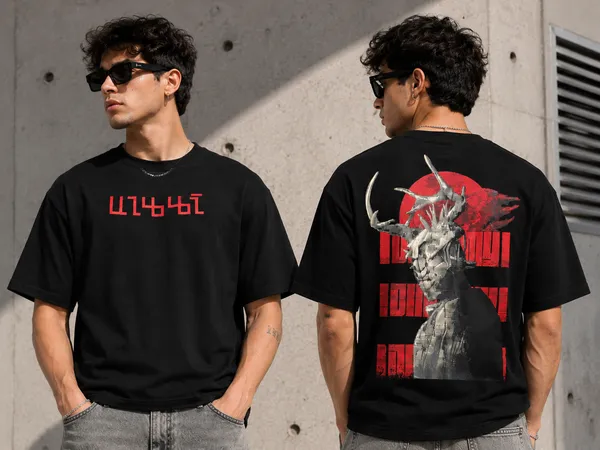 Black_Cotton_Oversized_Back_Print_T-Shirt_For_Mens