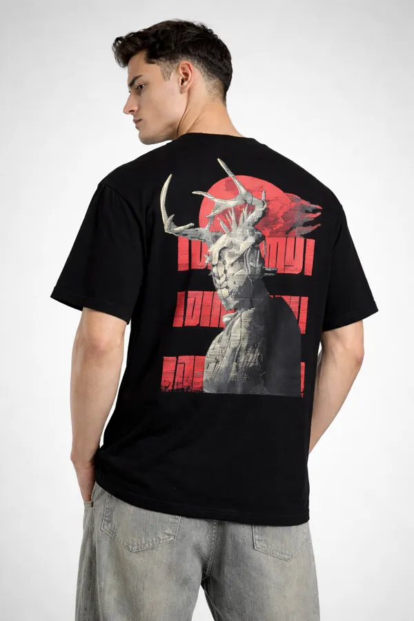 Black_Cotton_Oversized_Back_Print_T-Shirt_For_Mens