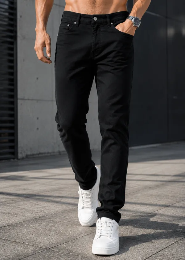 Sindon_Men's_Black_Solid_Regular_Fit_Denim_Jeans