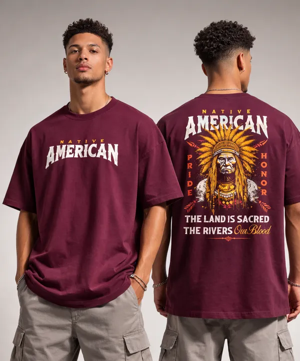 Maroon_Cotton_Oversized_T-Shirt_For_Mens