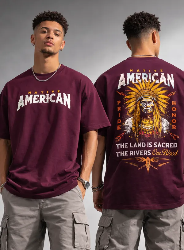 Maroon_Cotton_Oversized_T-Shirt_For_Mens