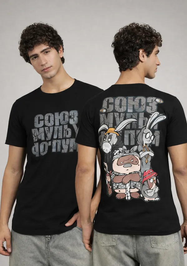 Black_Cotton_Back_Print_T-Shirt_For_Mens