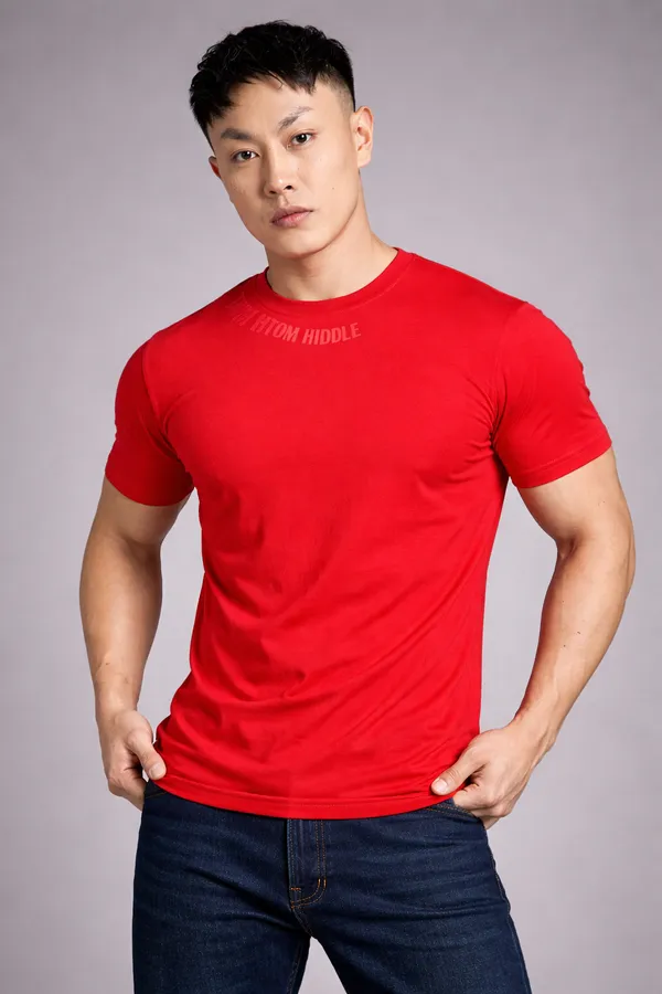 Sindon_Red_Cotton_T-Shirt_For_Mens