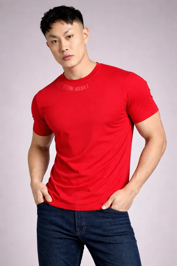 Sindon_Red_Cotton_T-Shirt_For_Mens