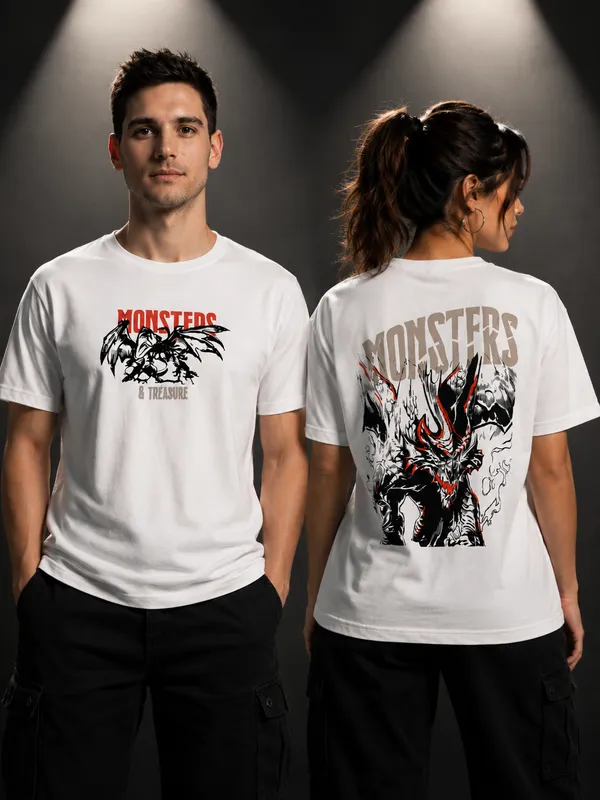 White_Cotton_UNISEX_Back_Print_T-Shirt