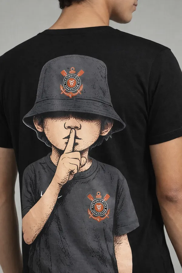 Black_Cotton_Back_Print_T-Shirt_For_Mens