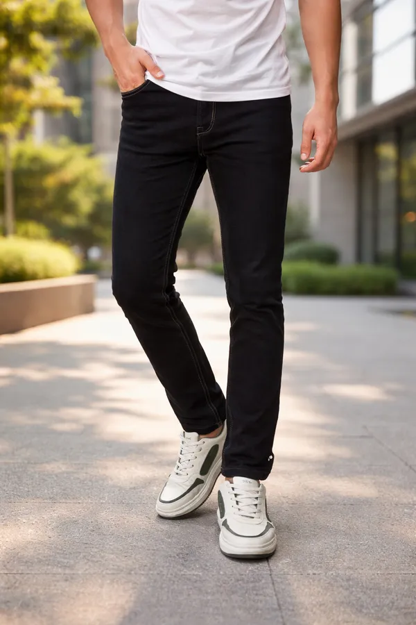 Sindon_Slim_Fit_Black_Solid_Jeans