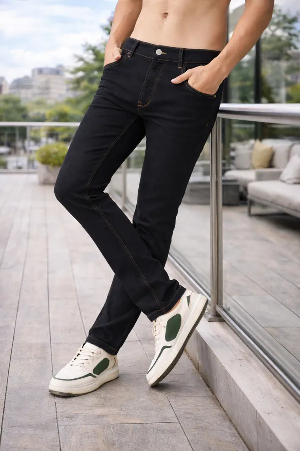 Sindon_Slim_Fit_Black_Solid_Jeans