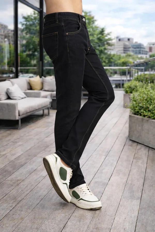 Sindon_Slim_Fit_Black_Solid_Jeans
