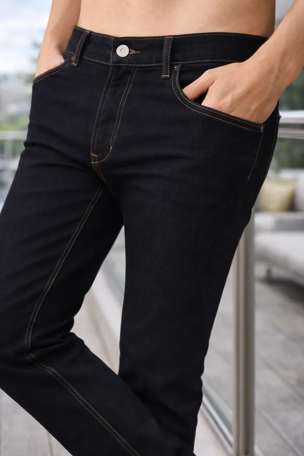 Sindon_Slim_Fit_Black_Solid_Jeans