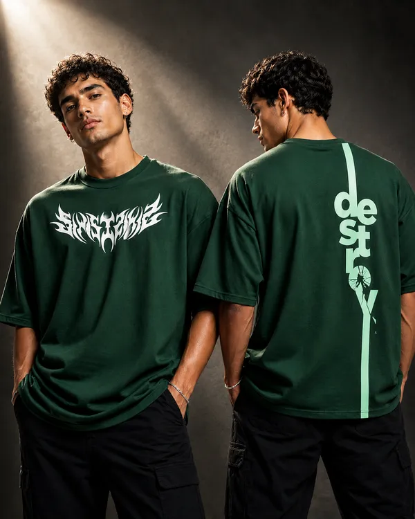 Green_Oversized_Cotton_T_Shirt_For_Mens