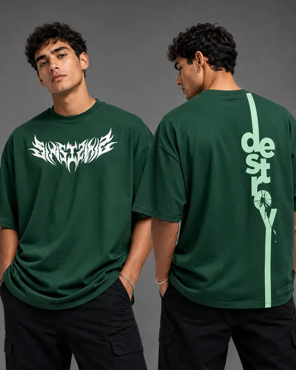 Green_Oversized_Cotton_T_Shirt_For_Mens