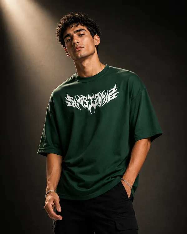 Green_Oversized_Cotton_T_Shirt_For_Mens