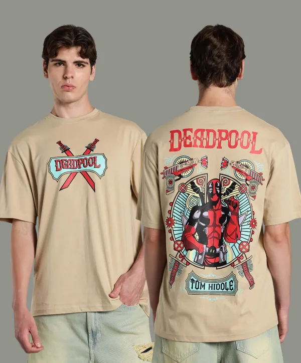 Beige_Cotton_Oversized_Back_Print_T-Shirt_For_Mens