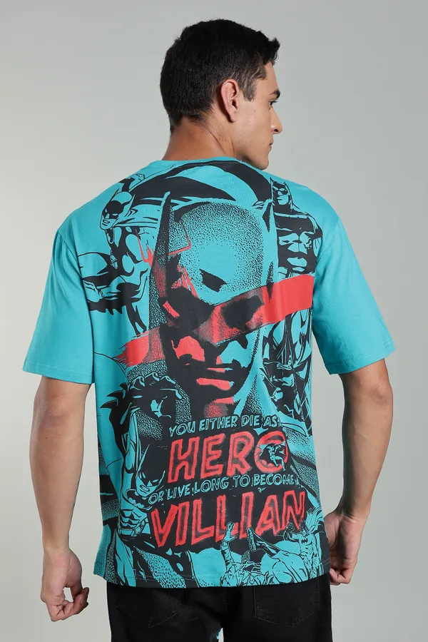 Turquoise_Cotton_Oversized_Back_Print_T-Shirt_For_Mens