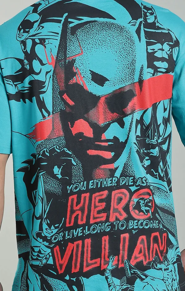 Turquoise_Cotton_Oversized_Back_Print_T-Shirt_For_Mens