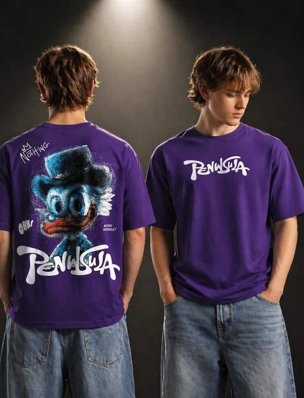 Purple_Cotton_Oversized_T-Shirt_For_Mens