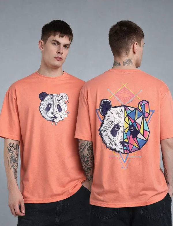 Orange_Oversized_Back_Print_Cotton_T-Shirt_For_Mens