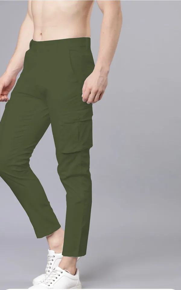 Olive_Green_Cotton_Blend_Solid_Mens_Cargo