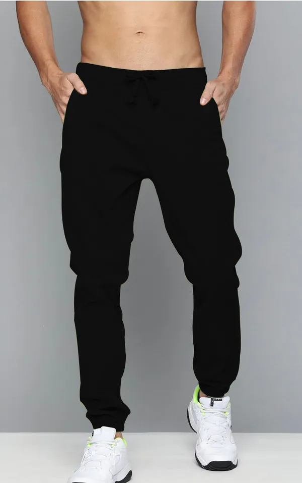 Black_Cotton_Blend_Premium_Solid_Joggers_For_Men