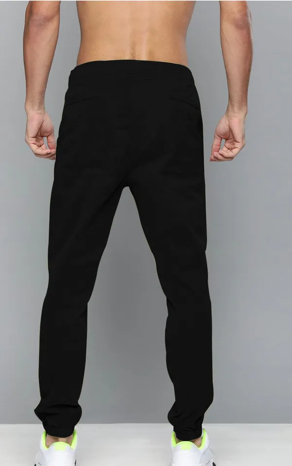 Black_Cotton_Blend_Premium_Solid_Joggers_For_Men