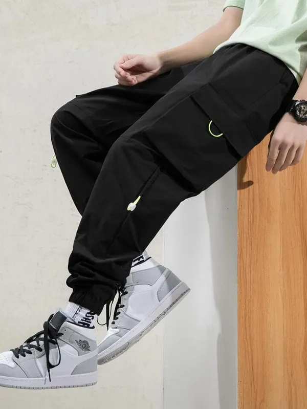 Black_Lycra_Blend_SOLID_Joggers_For_Men_&_Women