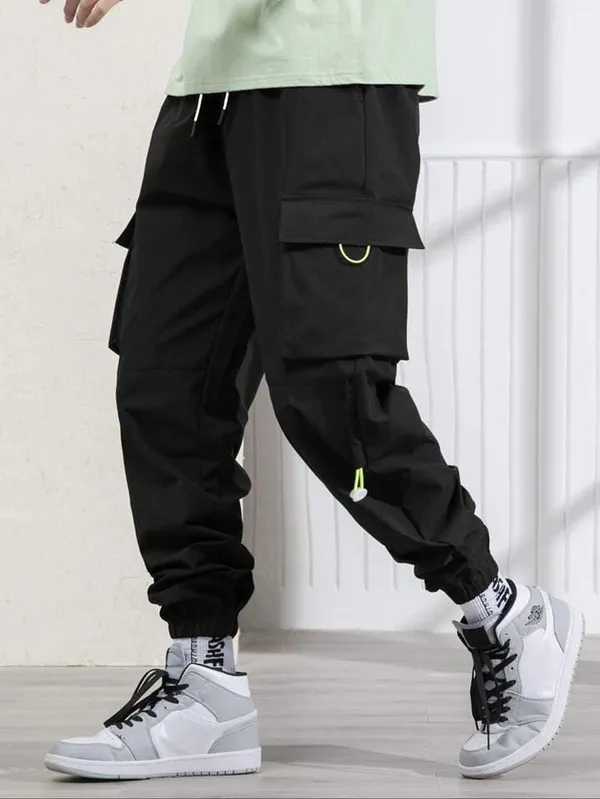 Black_Lycra_Blend_SOLID_Joggers_For_Men_&_Women