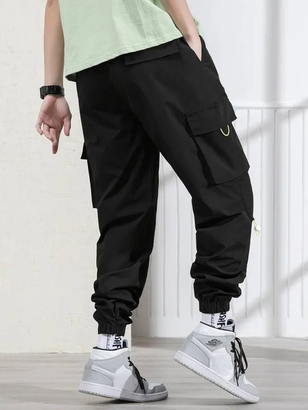 Black_Lycra_Blend_SOLID_Joggers_For_Men_&_Women