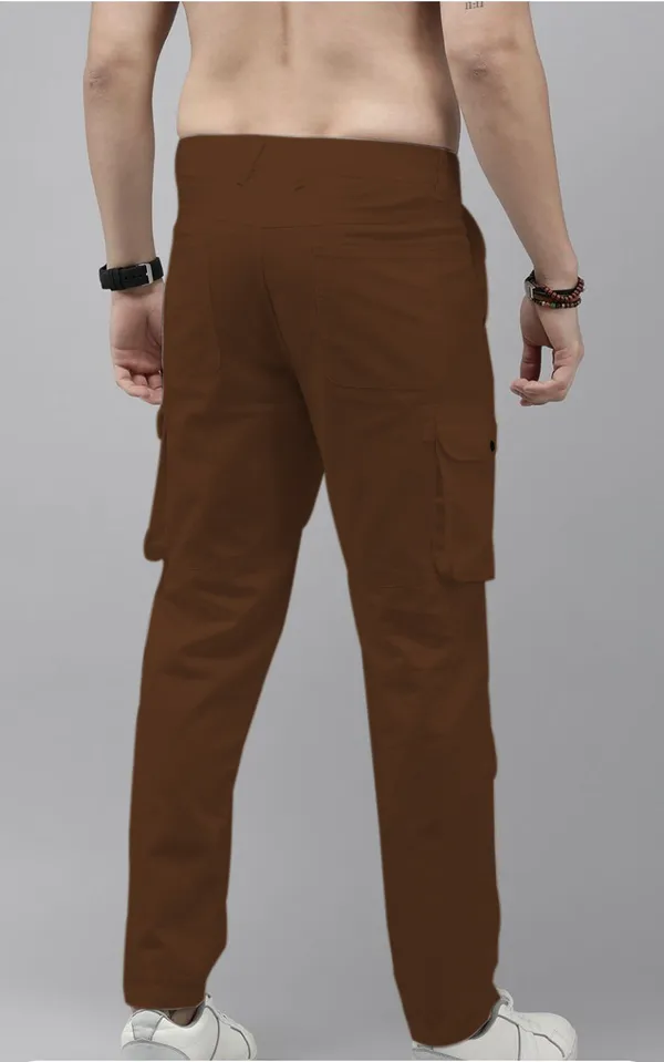 Brown_Cotton_Blend_Premium_Solid_Cargo_For_Men