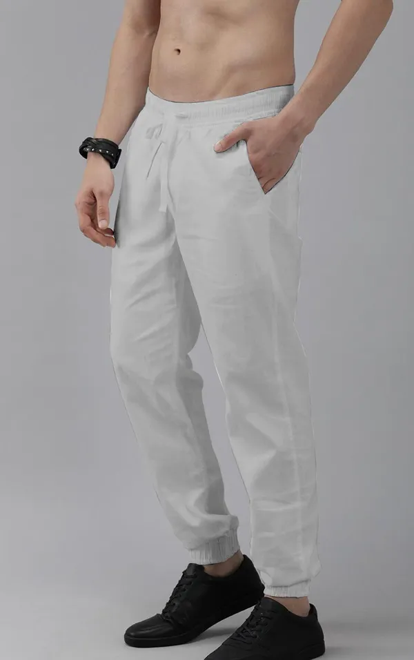 Light_Grey_Cotton_Blend_Premium_Solid_Joggers_For_Men