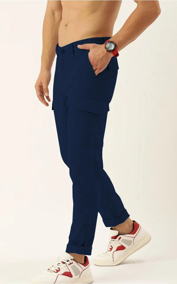 Navy_Blue_Cotton_Blend_Premium_Solid_Cargo_For_Men