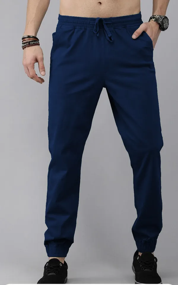 Dark_Blue_Cotton_Blend_Solid_Mens_slim_fit_Joggers