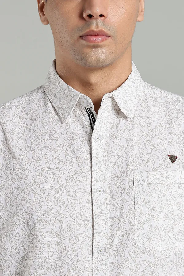 Kuons_Avenue_Men’s_Beige_Floral_Printed_Linen_Cotton_Casual_Shirt