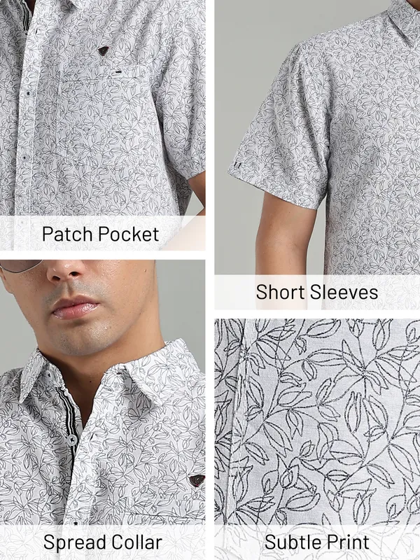 Kuons_Avenue_Men’s_Indigo_Floral_Printed_Linen_Cotton_Casual_Shirt